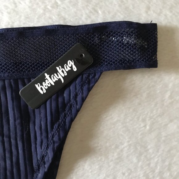 🍂5/30$!! NWT Lace Band Bootay Bag Ribbed Panties - Picture 2 of 4